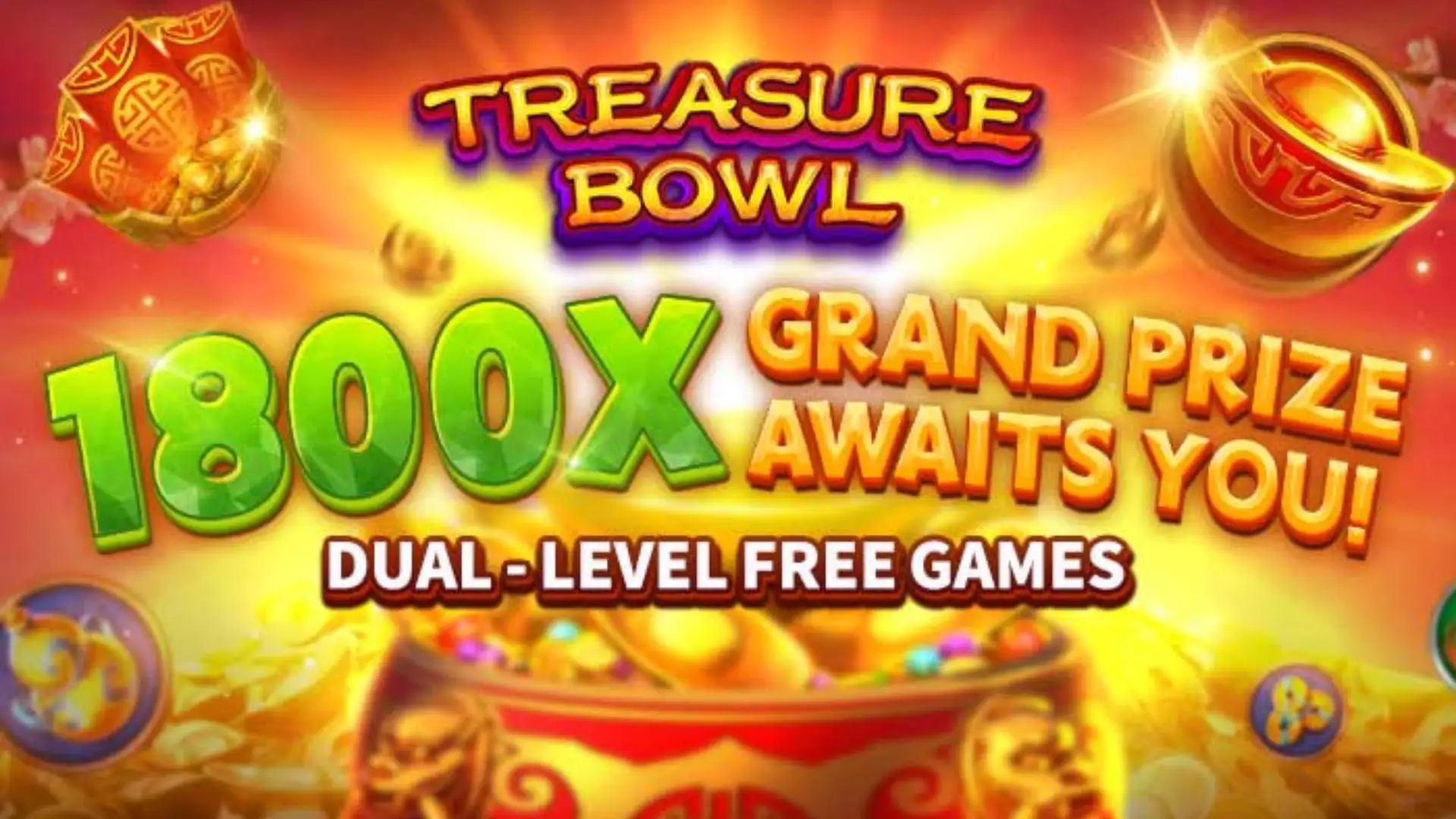 Multiplicadores Treasure Bowl 79r - 7777x Máximo com Tigela Dourada